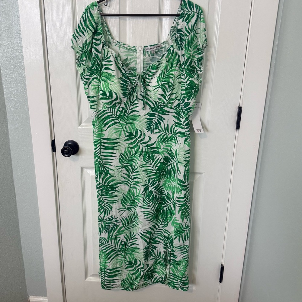Madden Girl Tropical Dress 1X NWT